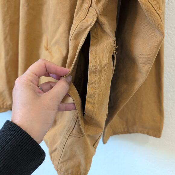 Vintage 1950s Hunting Jacket Corduroy Collar Chore Coat Field Bird Barn Canvas - Picture 7 of 12